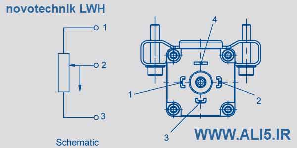  نصب خطکش novotechnik-LWH
